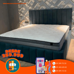 Combo : Base + Espaldar + Colchon Modelo: basic-29