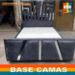 🛏️ Base cama y Espaldar con Espejo/Vidrio – Alta Gama