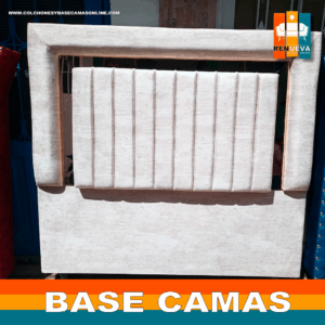 🛏️ Base cama y Espaldar con Espejo/Vidrio – Alta Gama