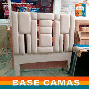 🛏️ Base cama y Espaldar con Espejo/Vidrio – Alta Gama