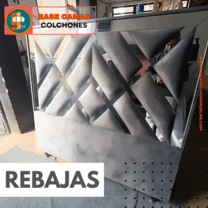 🛏️ Base cama y Espaldar con Espejo/Vidrio – Alta Gama