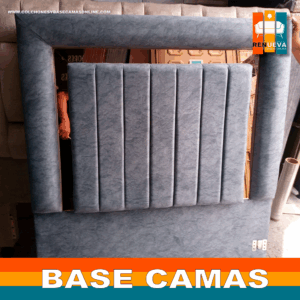 🛏️ Base cama y Espaldar con Espejo/Vidrio – Alta Gama
