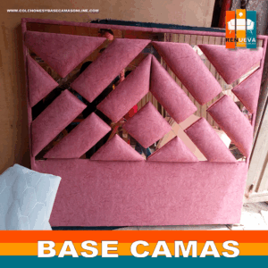 🛏️ Base cama y Espaldar con Espejo/Vidrio – Alta Gama