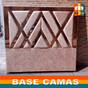 🛏️ Base cama y Espaldar con Espejo/Vidrio – Alta Gama