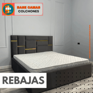 🛏️ Base cama y Espaldar con Espejo/Vidrio – Alta Gama