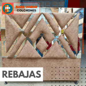 🛏️ Base cama y Espaldar con Espejo/Vidrio – Alta Gama