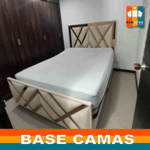 🛏️ Base cama y Espaldar con Espejo/Vidrio – Alta Gama