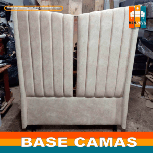 🛏️ Base cama y Espaldar con Espejo/Vidrio – Alta Gama