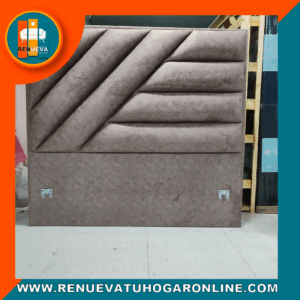 🛏️ Base cama y Espaldar con Espejo/Vidrio – Alta Gama
