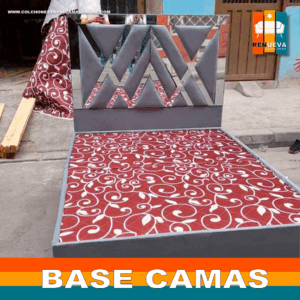 🛏️ Base cama y Espaldar con Espejo/Vidrio – Alta Gama