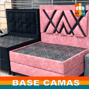 🛏️ Base cama y Espaldar con Espejo/Vidrio – Alta Gama