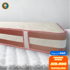 COLCHÓN PILLOW TOP BÁSICO GROSOR 35 CM | Medida 140x190 (Doble)
