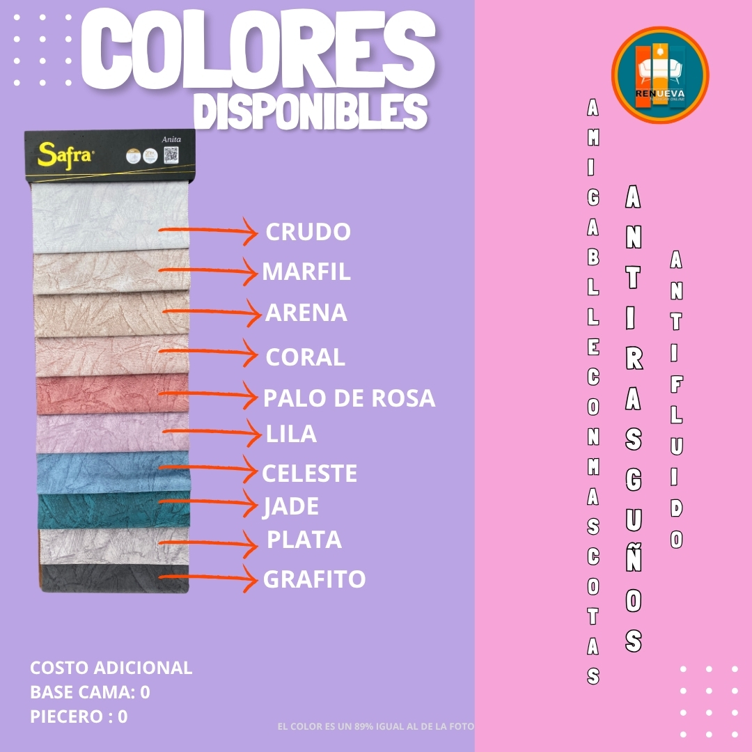 Base Cama con Espejo / Vidrio 140×190 (Doble) Personalizable - Image 13