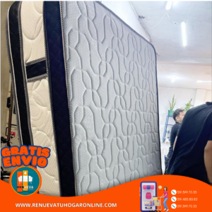 COLCHÓN PILLOW TOP BÁSICO GROSOR 35 CM | Medida 140×190 (Doble)