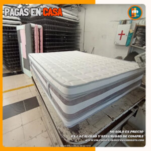 COLCHÓN PILLOW TOP BÁSICO GROSOR 35 CM | Medida 140×190 (Doble)