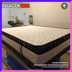 COLCHÓN PILLOW TOP BÁSICO GROSOR 35 CM | Medida 140×190 (Doble)
