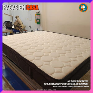 COLCHÓN PILLOW TOP BÁSICO GROSOR 35 CM | Medida 140×190 (Doble)