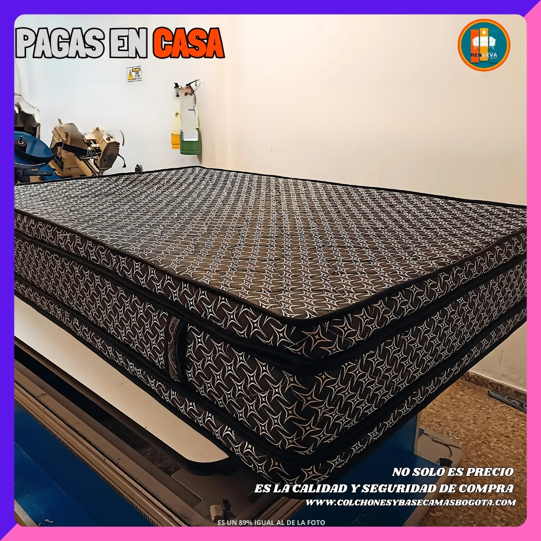 COLCHÓN PILLOW TOP BÁSICO GROSOR 35 CM | Medida 140×190 (Doble)