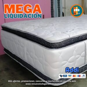 COLCHÓN PILLOW TOP BÁSICO GROSOR 35 CM | Medida 140×190 (Doble)