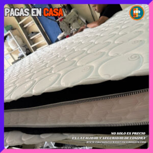 COLCHÓN PILLOW TOP BÁSICO GROSOR 35 CM | Medida 140×190 (Doble)