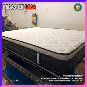 COLCHÓN PILLOW TOP BÁSICO GROSOR 35 CM | Medida 140×190 (Doble)