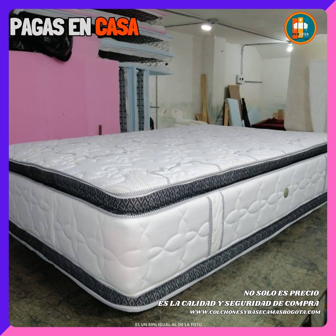 COLCHÓN PILLOW TOP BÁSICO GROSOR 35 CM | Medida 140×190 (Doble)