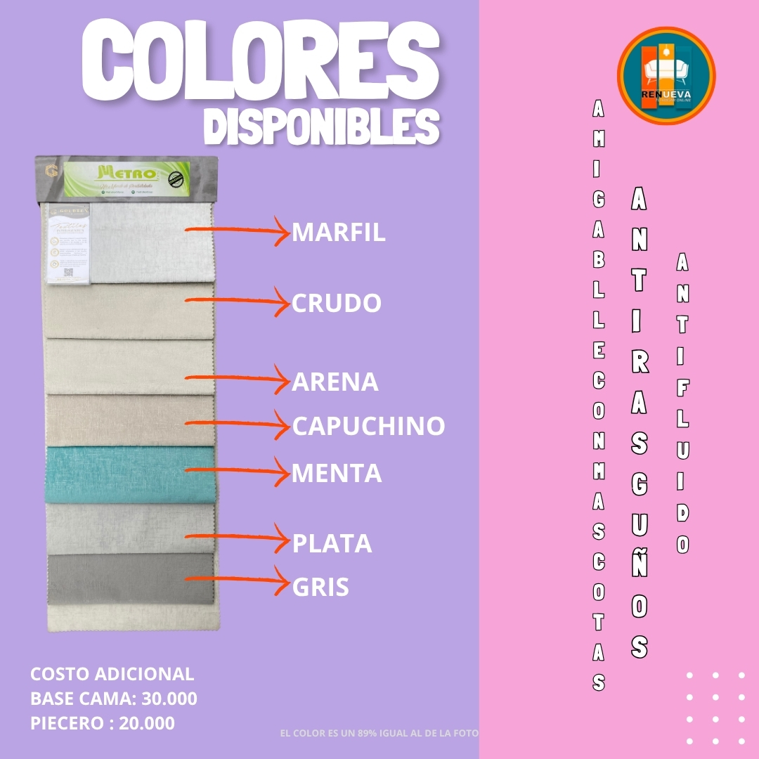 Base Cama con Espejo / Vidrio 140×190 (Doble) Personalizable - Image 17