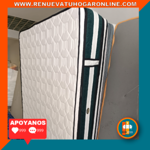 COLCHÓN PILLOW TOP BÁSICO GROSOR 35 CM | Medida 140×190 (Doble)