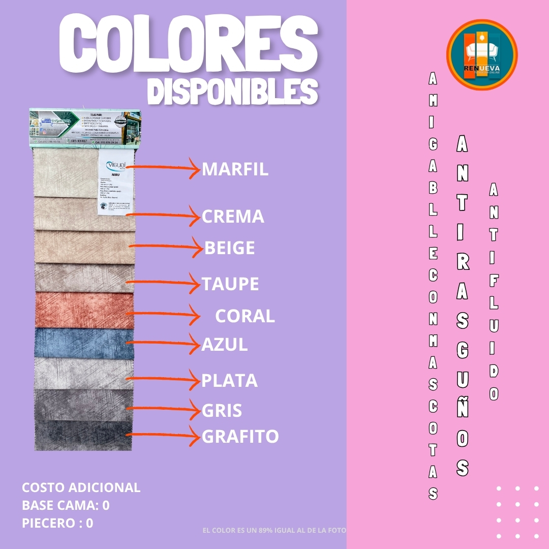 Base Cama con Espejo / Vidrio 140×190 (Doble) Personalizable - Image 15