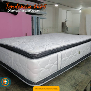 COLCHÓN PILLOW TOP BÁSICO GROSOR 35 CM | Medida 140×190 (Doble)