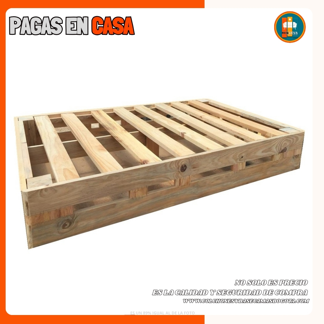 Base Cama con Espejo / Vidrio 140×190 (Doble) Personalizable - Image 2