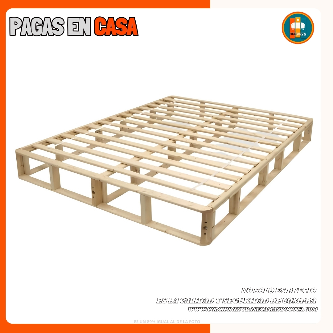 Base Cama con Espejo / Vidrio 140×190 (Doble) Personalizable - Image 4