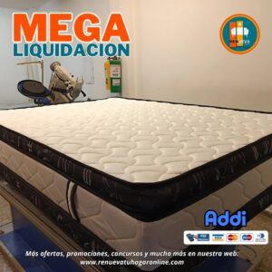 COLCHÓN PILLOW TOP BÁSICO GROSOR 35 CM | Medida 140×190 (Doble)