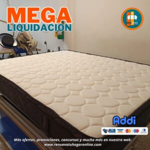 COLCHÓN PILLOW TOP BÁSICO GROSOR 35 CM | Medida 140×190 (Doble)